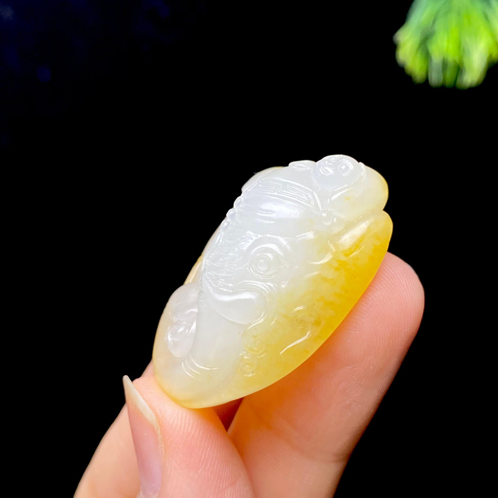 和田玉籽料封侯拜相挂件（17.5g）