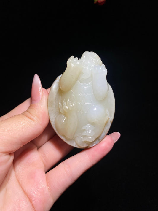 和田玉籽料龙龟（104.3g）