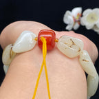 和田玉洒金皮籽料【精品手串】（53.6g）