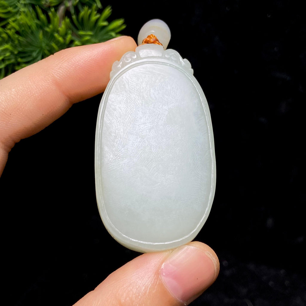 和田玉籽料无事牌（43.4g）
