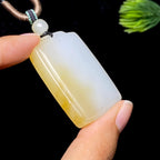 和田玉糖白无事牌（25.0g）