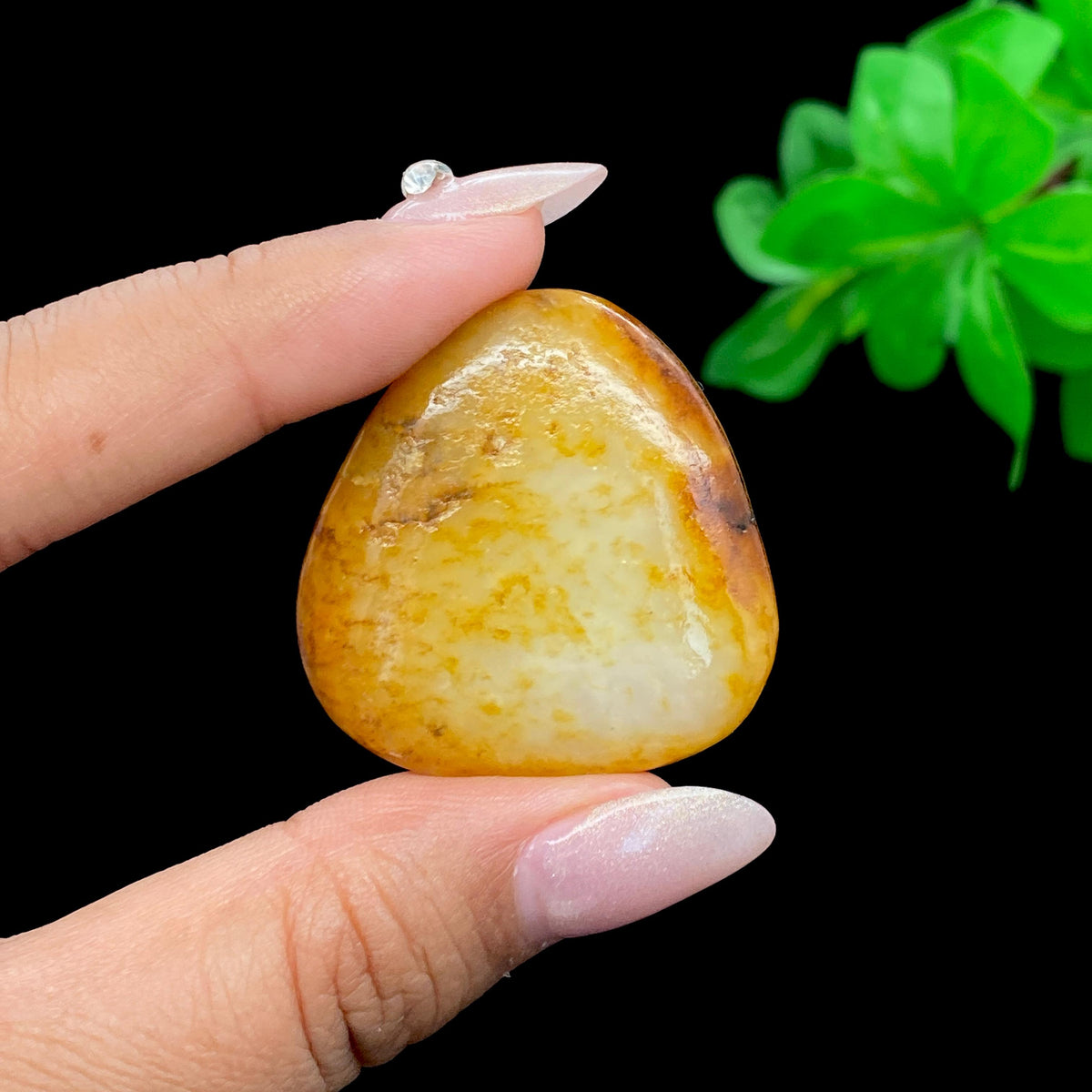 和田玉黄沁皮籽料挂件（24.2g）