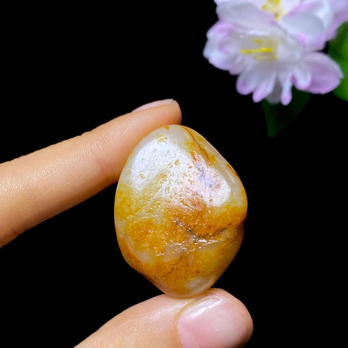 和田玉红皮白肉籽料挂件（14.8g）