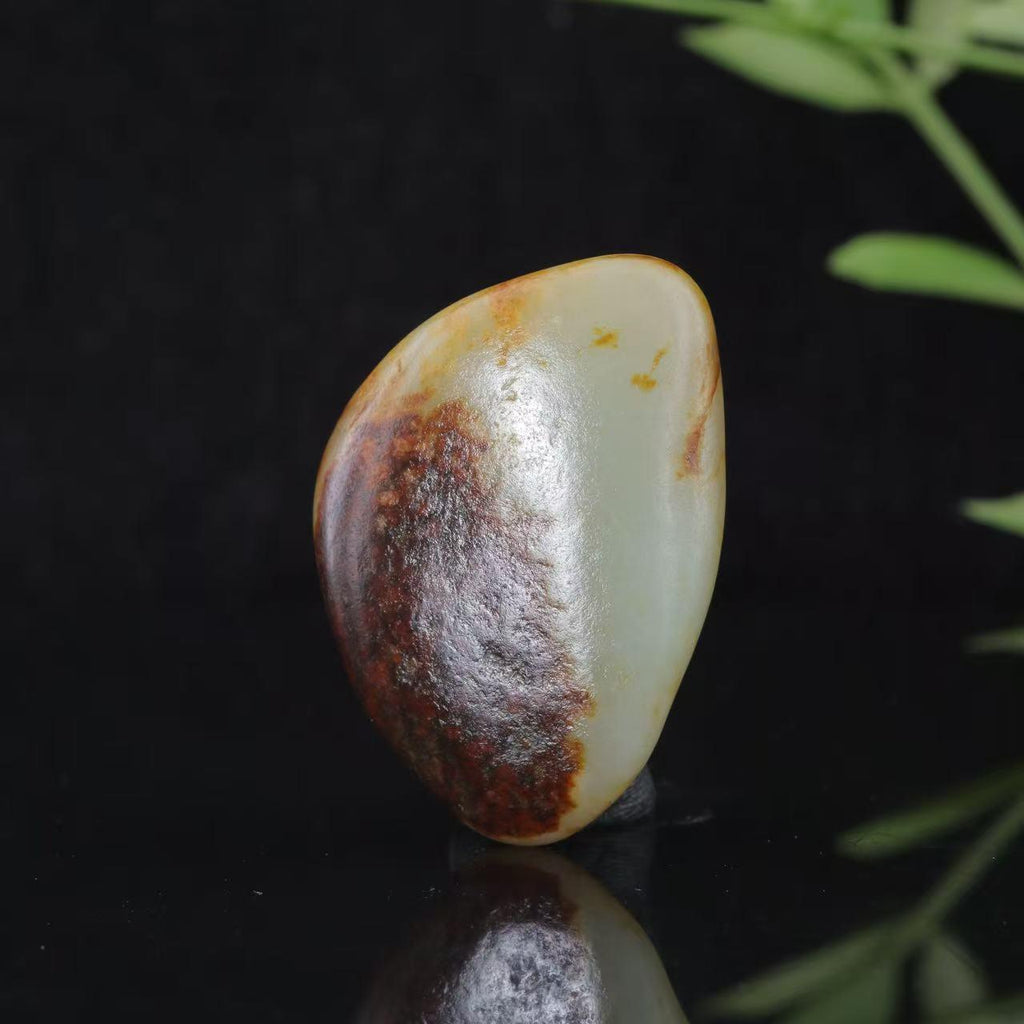 和田玉聚红皮籽料挂件（35.4g）