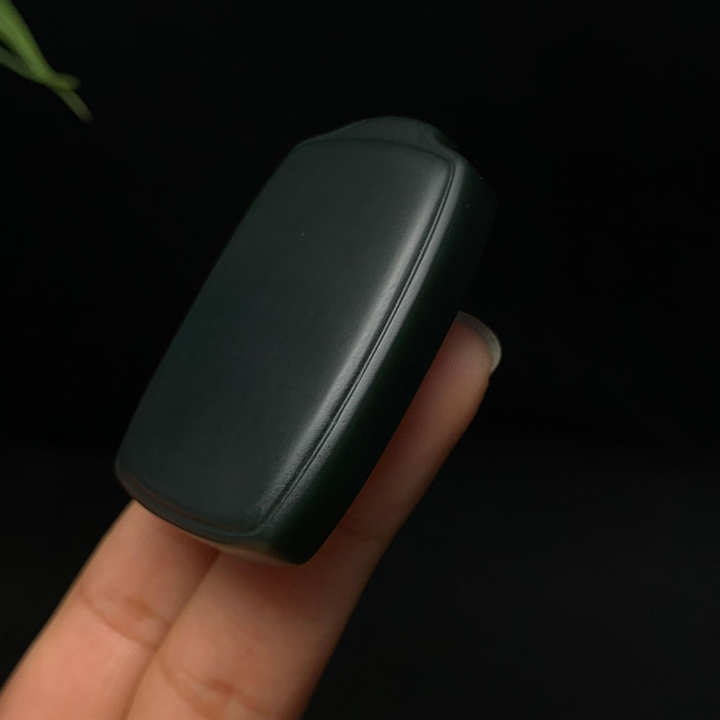 和田山料黑青平安牌挂件（42.0g）