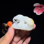 秒杀和田玉籽料挂件蛇（41.3g）