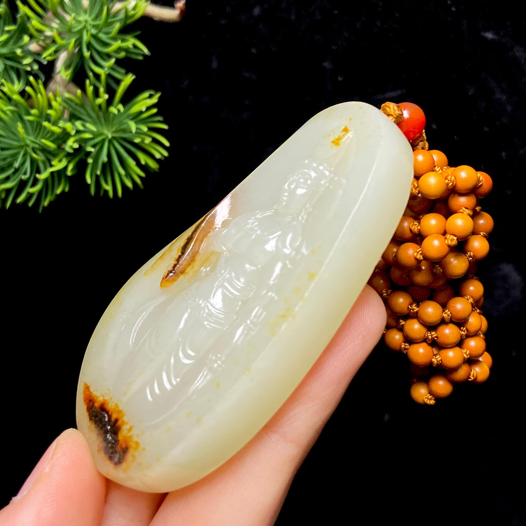 和田玉籽料观音（59.0g）