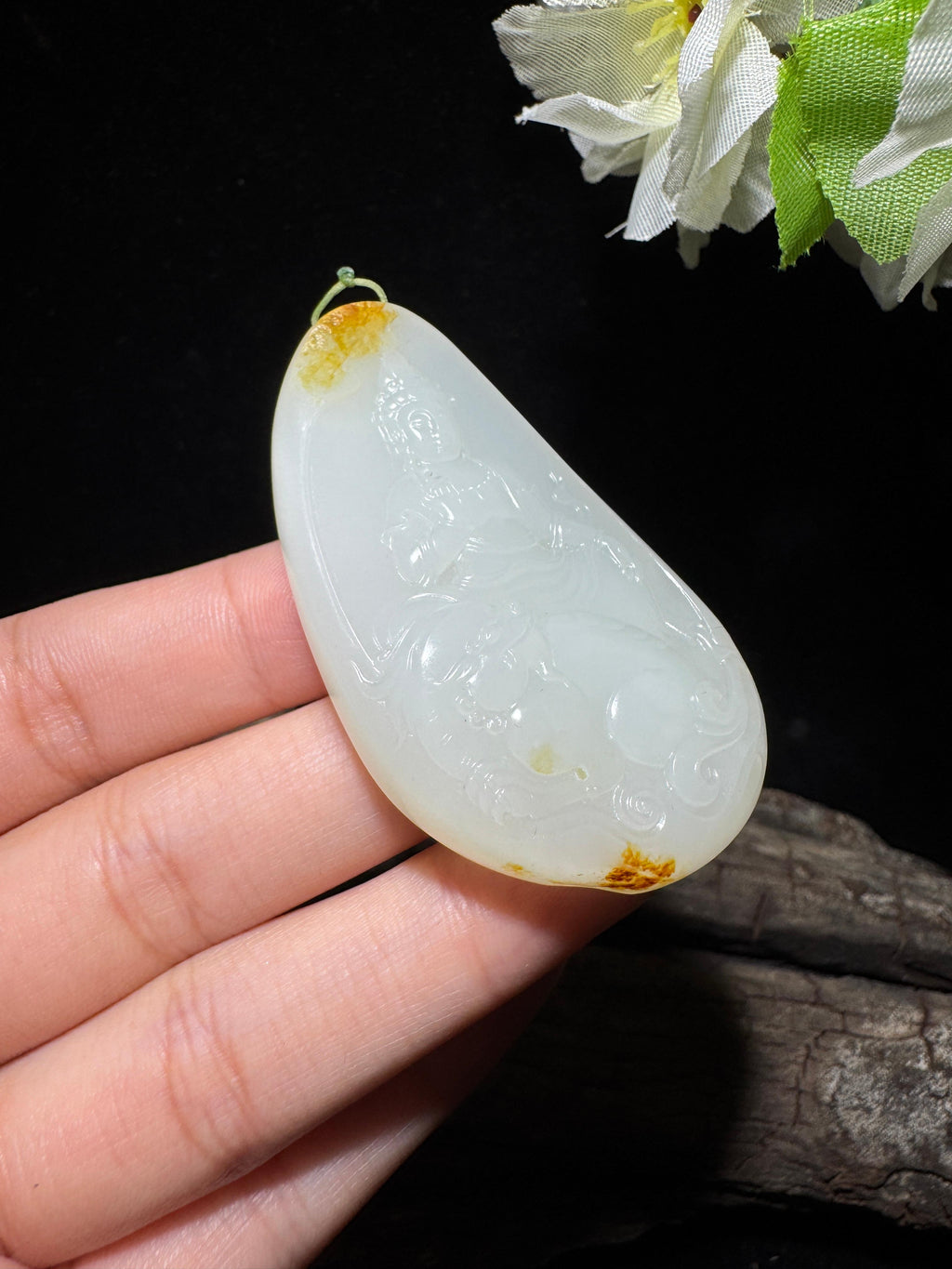 和田玉籽料观音（36.4g）
