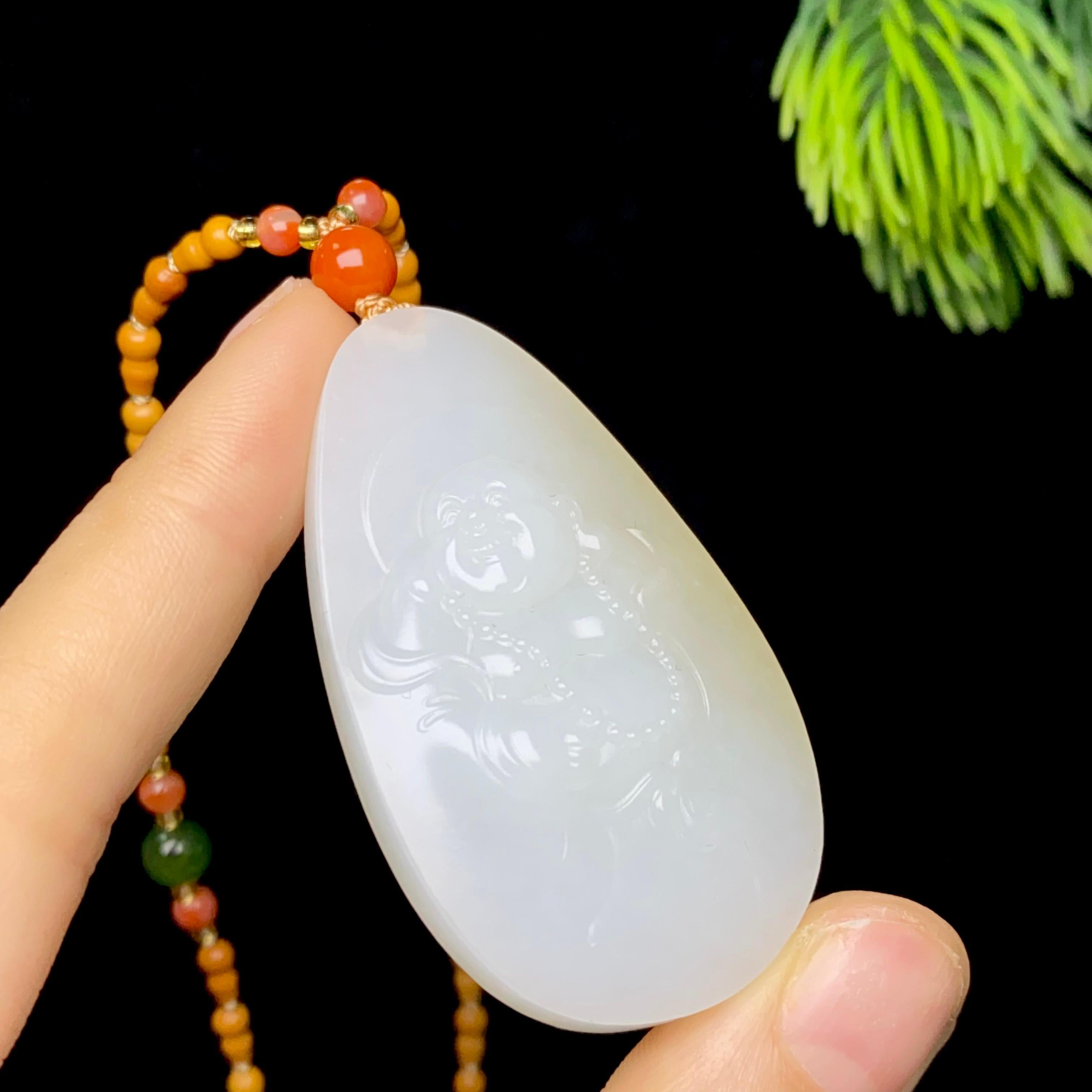 和田玉糖白佛公（25.1g）