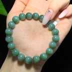 和田山料碧玉粉青猫眼手串（31.4g）