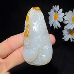 和田玉籽料挂件龙行天下（38.7g）