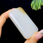 和田玉糖白无事牌（47.0g）