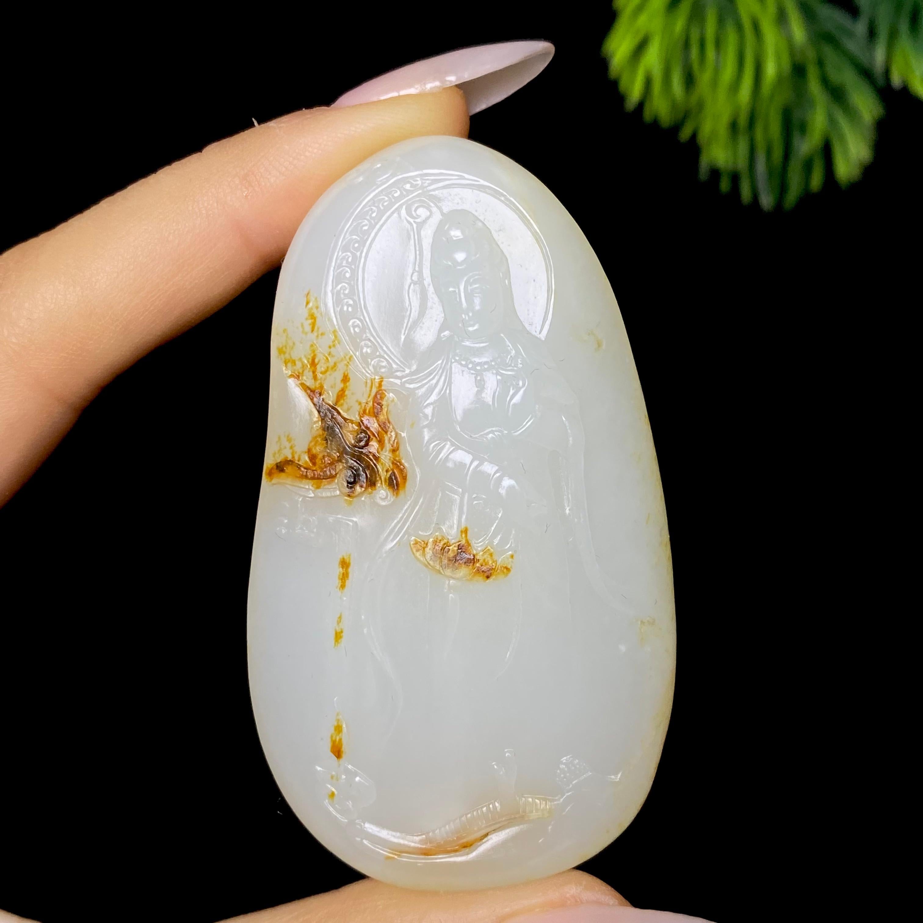 和田玉籽料观音（60.0g）