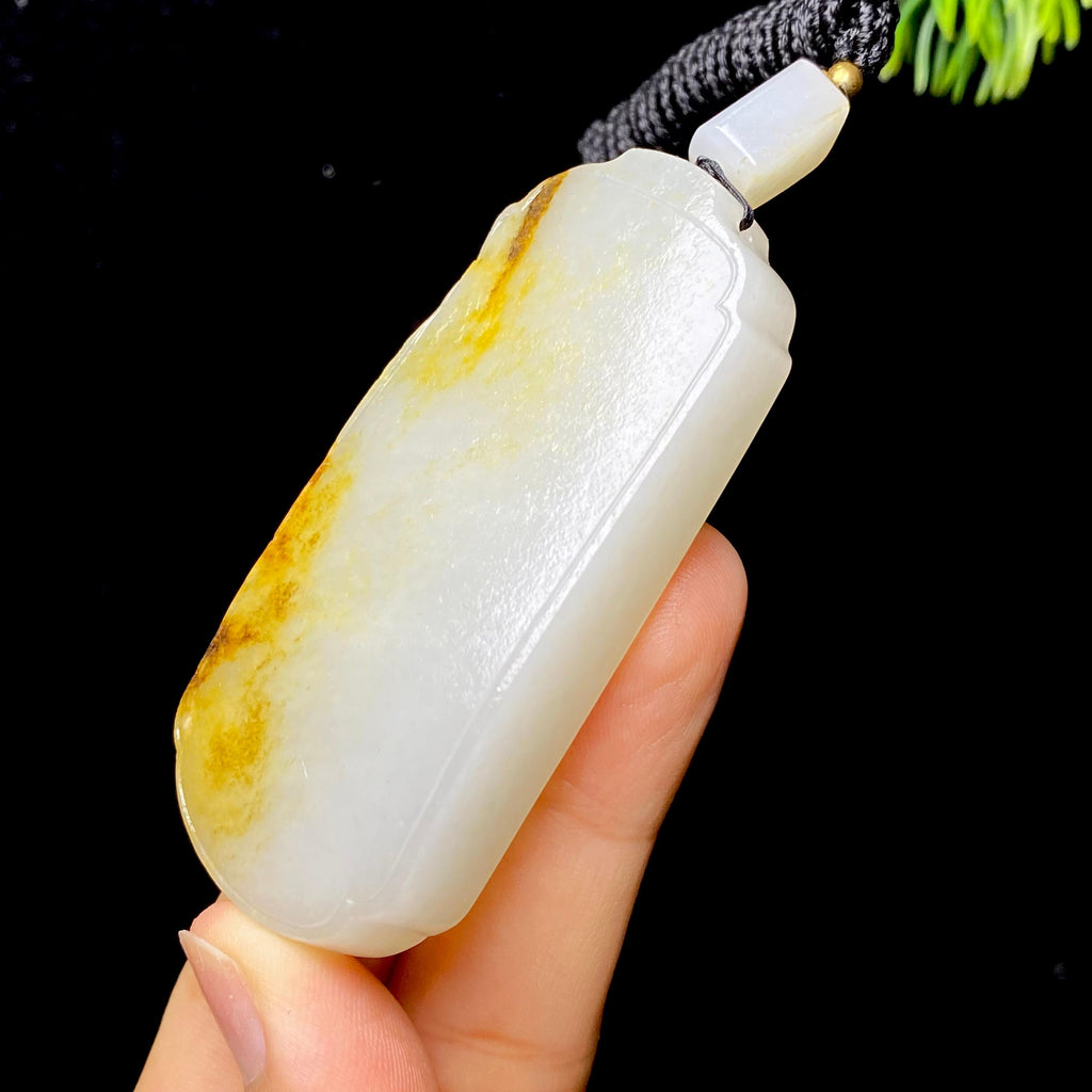 和田玉籽料无事牌（70.3g）
