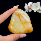 和田玉洒金皮籽料手把件（129.2g）