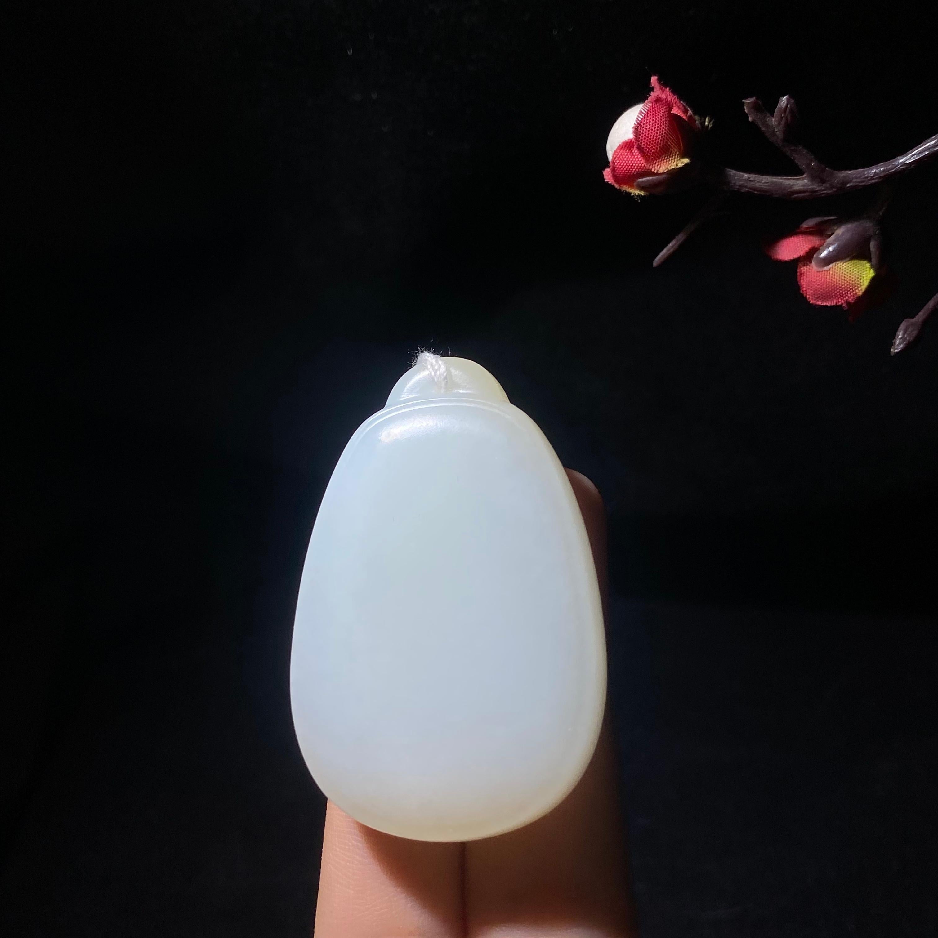 高品质新疆且末糖白玉无事牌（34.3g）