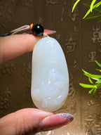 和田籽料洒金皮无事牌（34.2g）