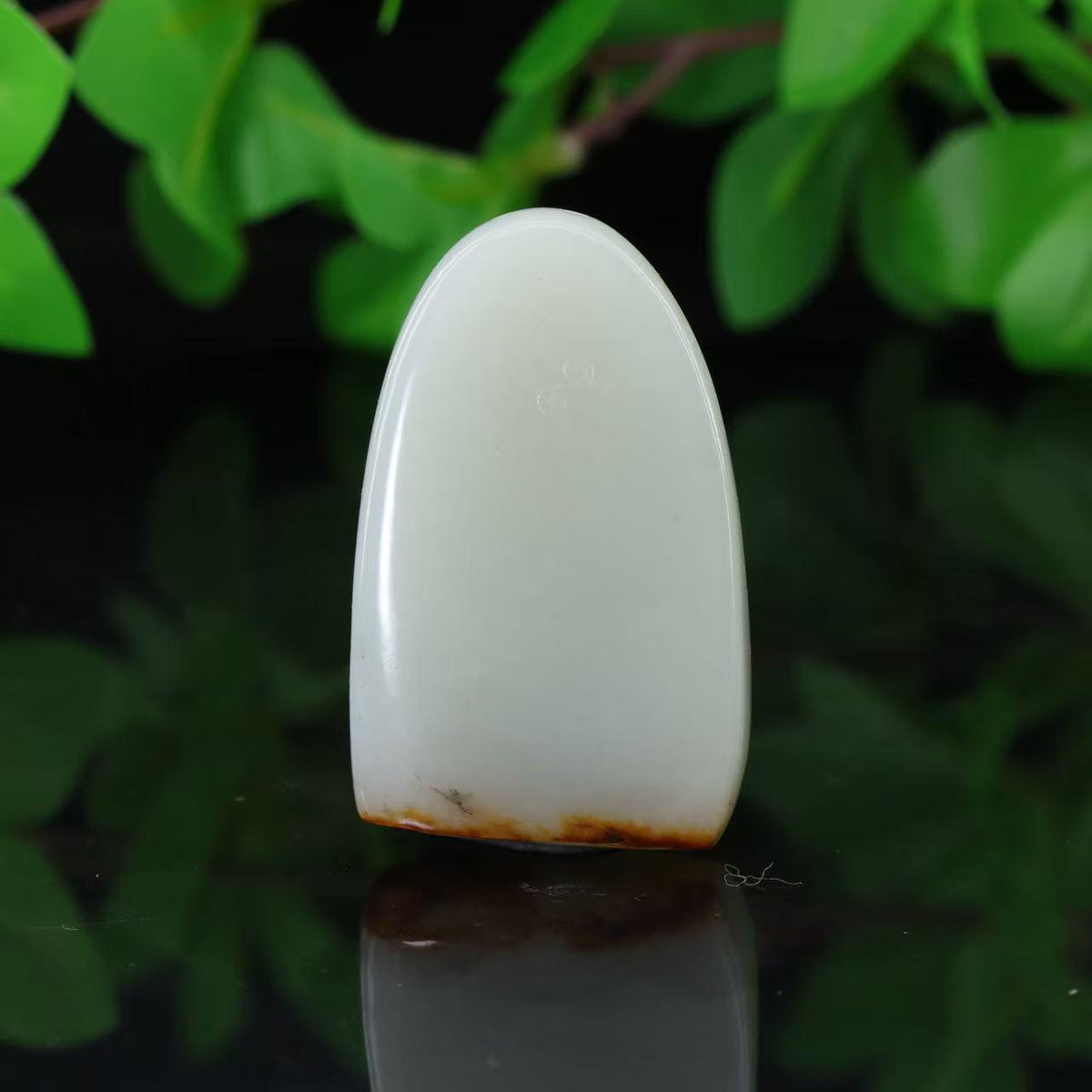 田玉聚红皮籽料观音玉牌（62.2g）