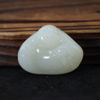 和田玉白玉弥勒佛挂坠（36.4g）