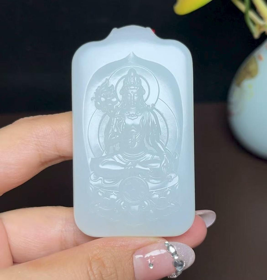 和田羊脂玉观音（71.3g）