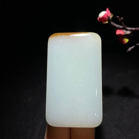 传承精品糖白玉无事牌（85.5g）