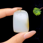 和田玉糖白无事牌（29.4g）