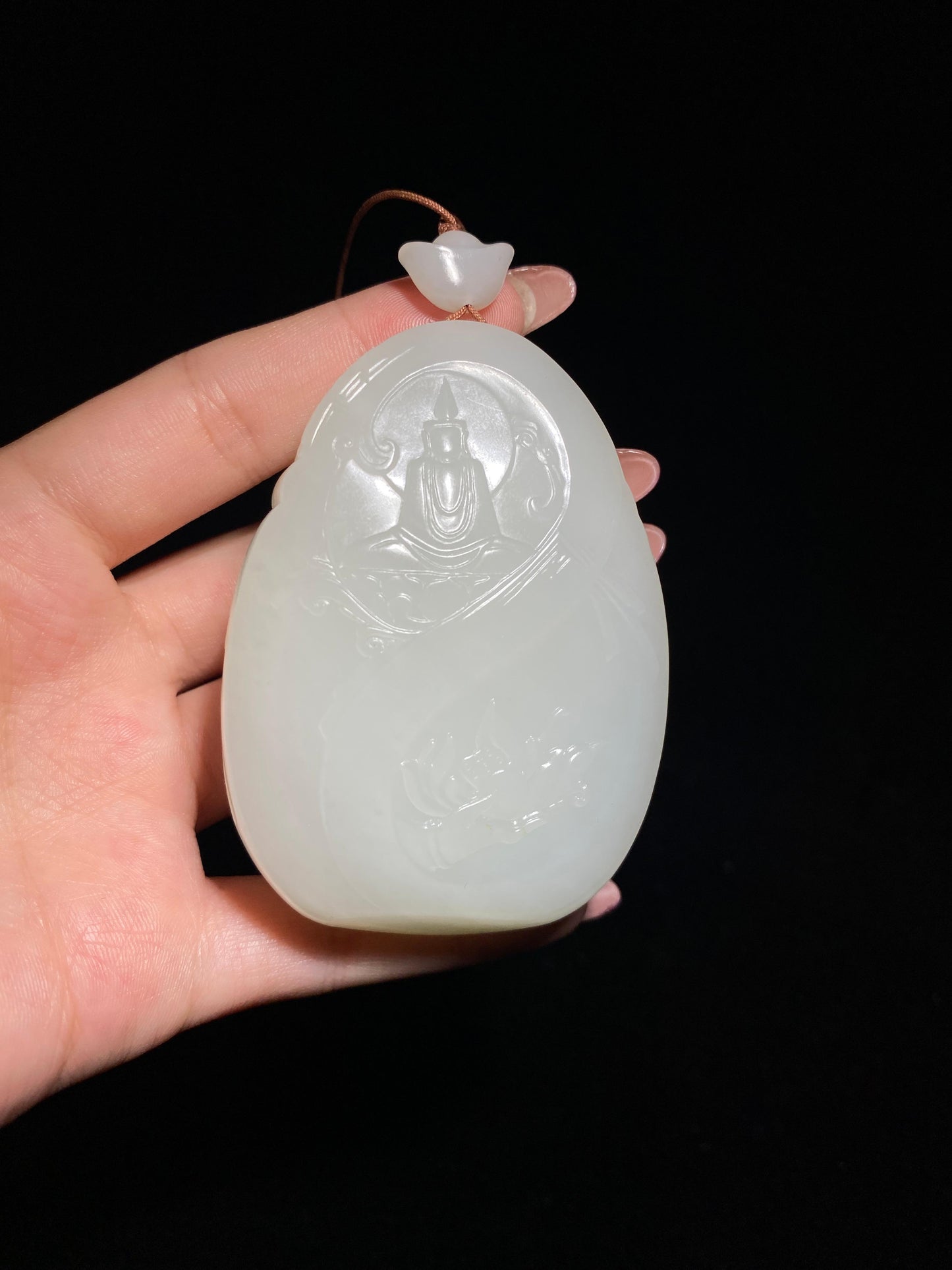 和田籽料白玉财神（151.4g）