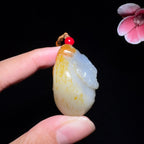 和田玉籽料钟馗纳福（45.8g）