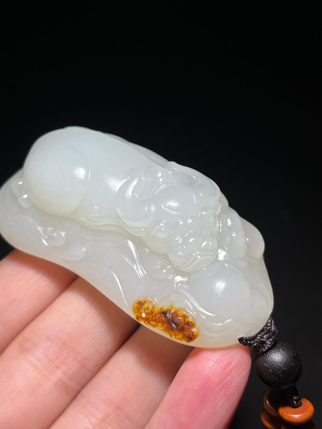 和田玉籽料白玉扭转乾坤（60.0g）