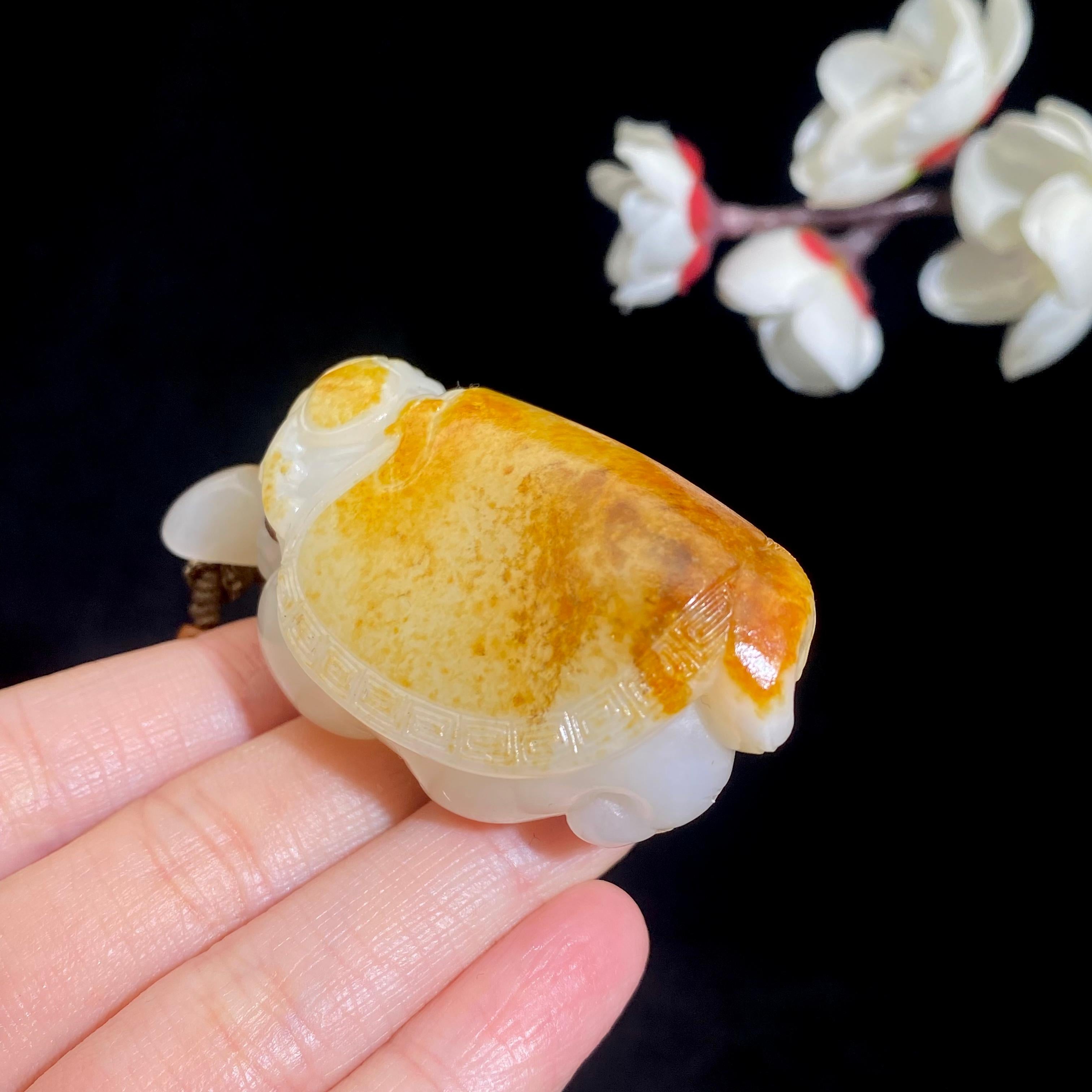 和田玉籽料【龙龟】（80.8g） – 厚德载玉