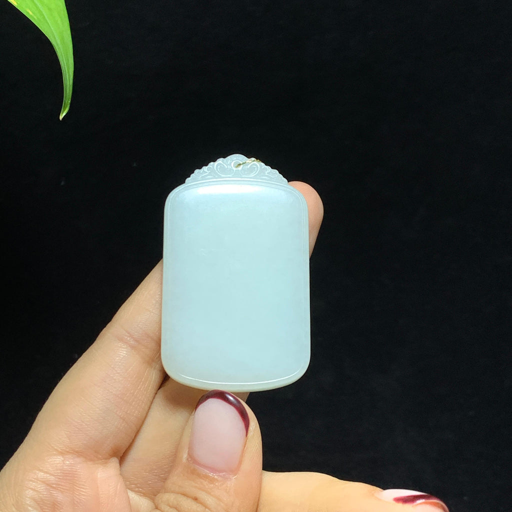 和田山料白玉无事牌挂件（27.3g）