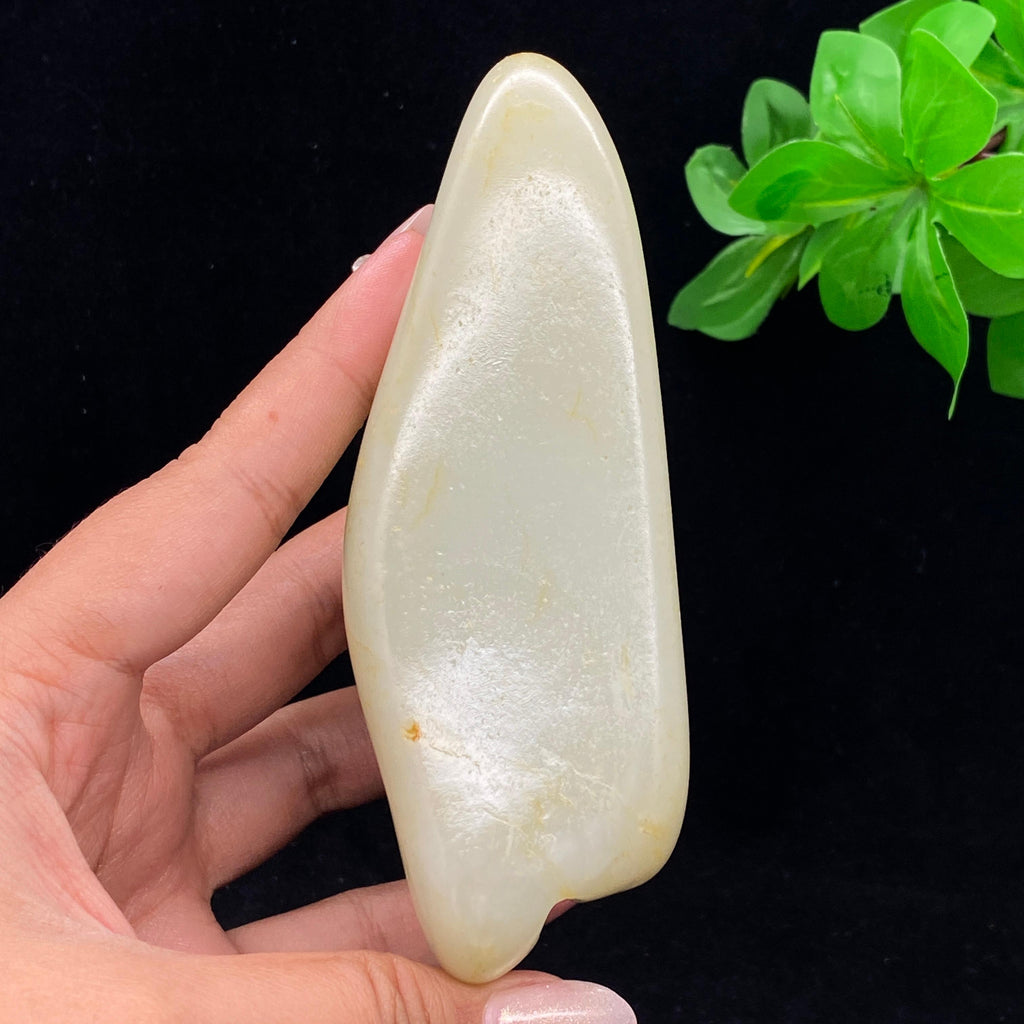 和田玉白玉带洒金皮籽料（409.4g）