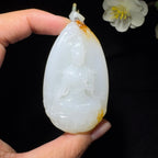 和田玉籽料御龙观音挂件（63.1g）