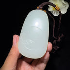 收藏毕业级和田玉籽料挂件观音挂件（83.1g）