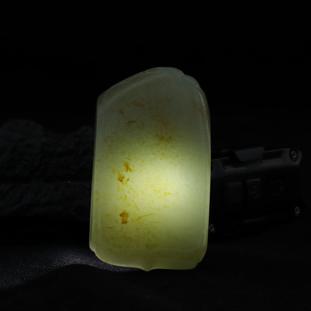 和田玉洒金皮无事牌（69.4g）