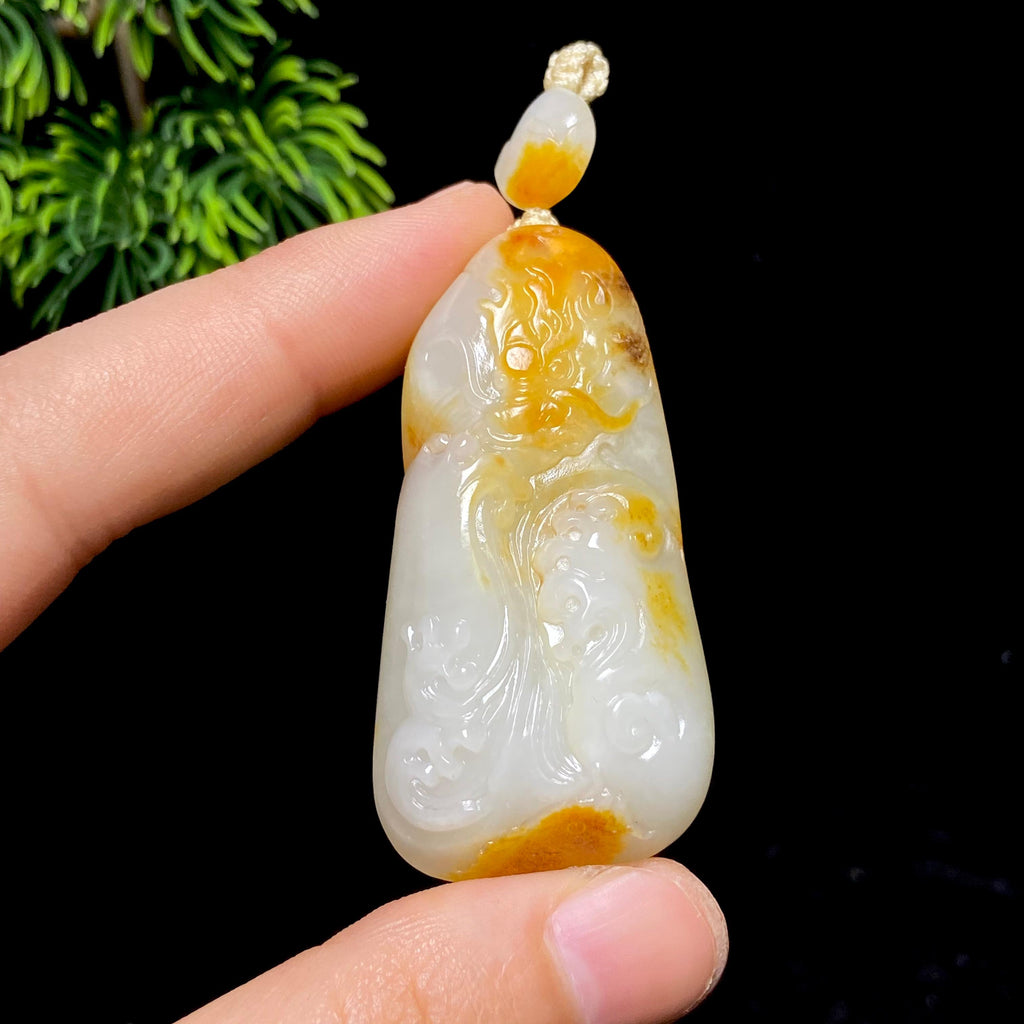 和田玉籽料龙行天下（26.8g）