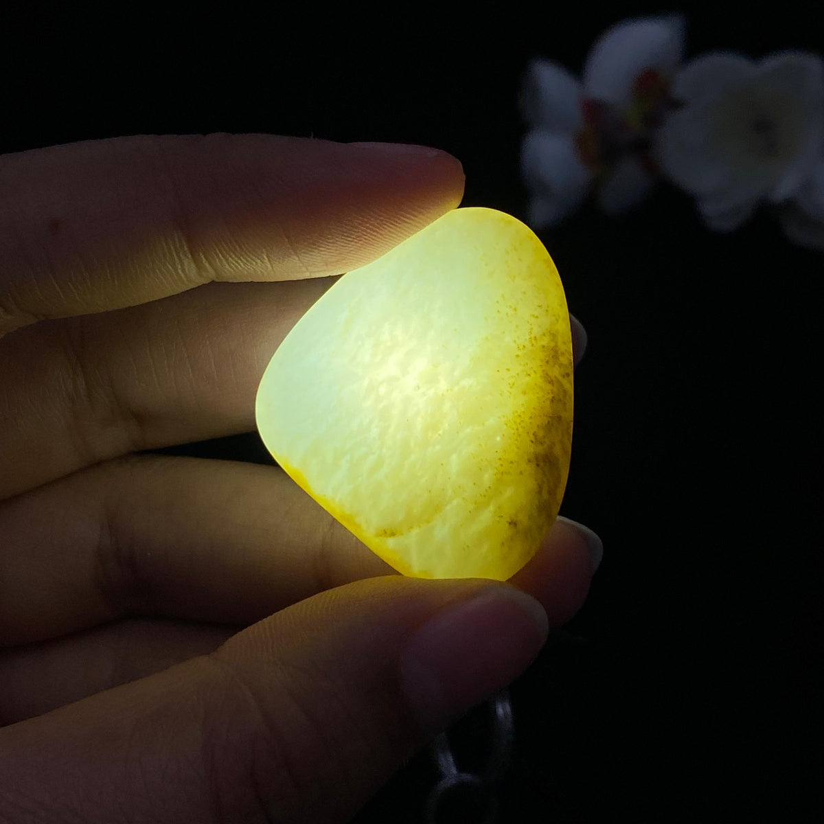和田玉黄皮籽料吊坠籽（14.1g）
