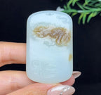 和田玉糖白料龙牌（55.2g）