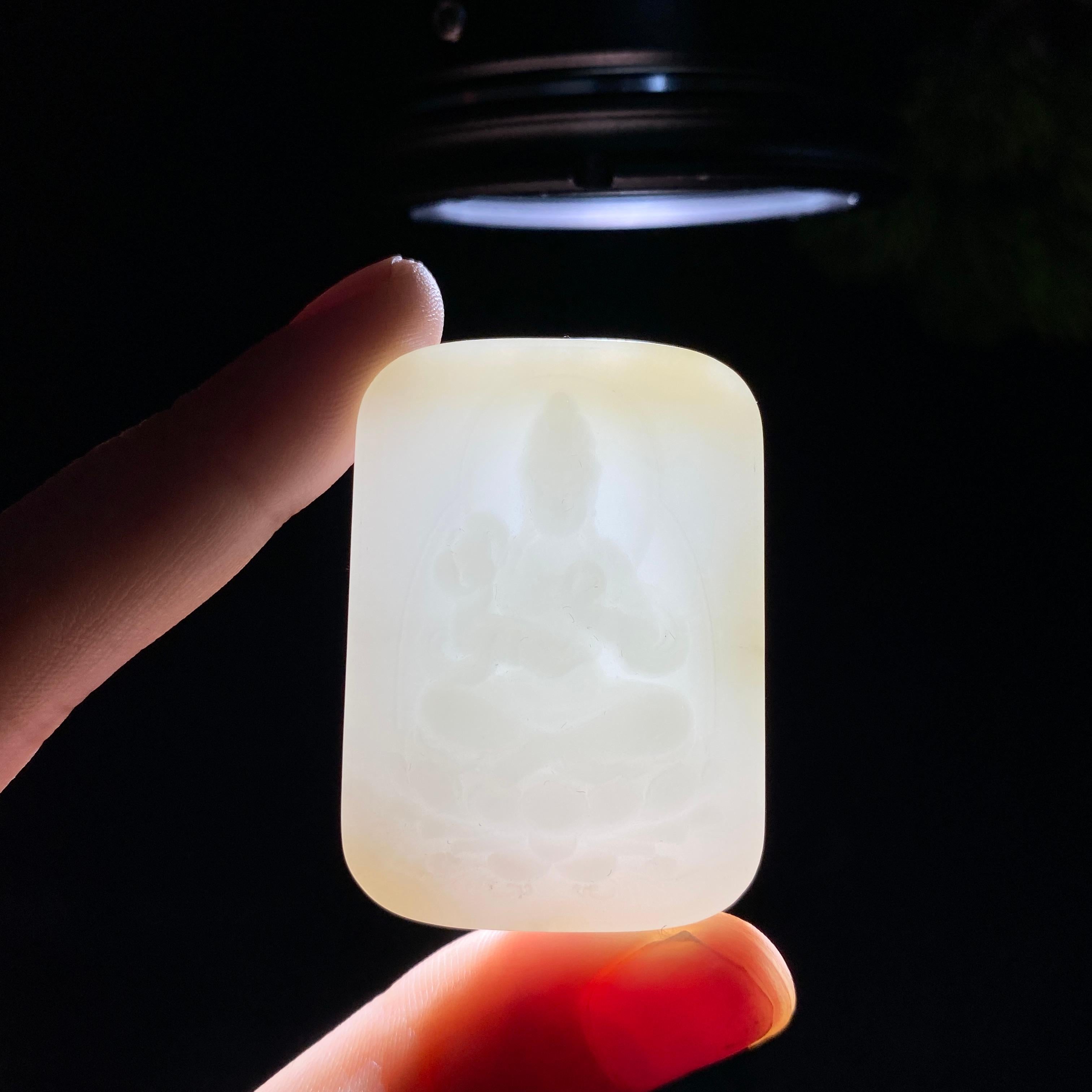 和田玉糖白观音（29.2g）