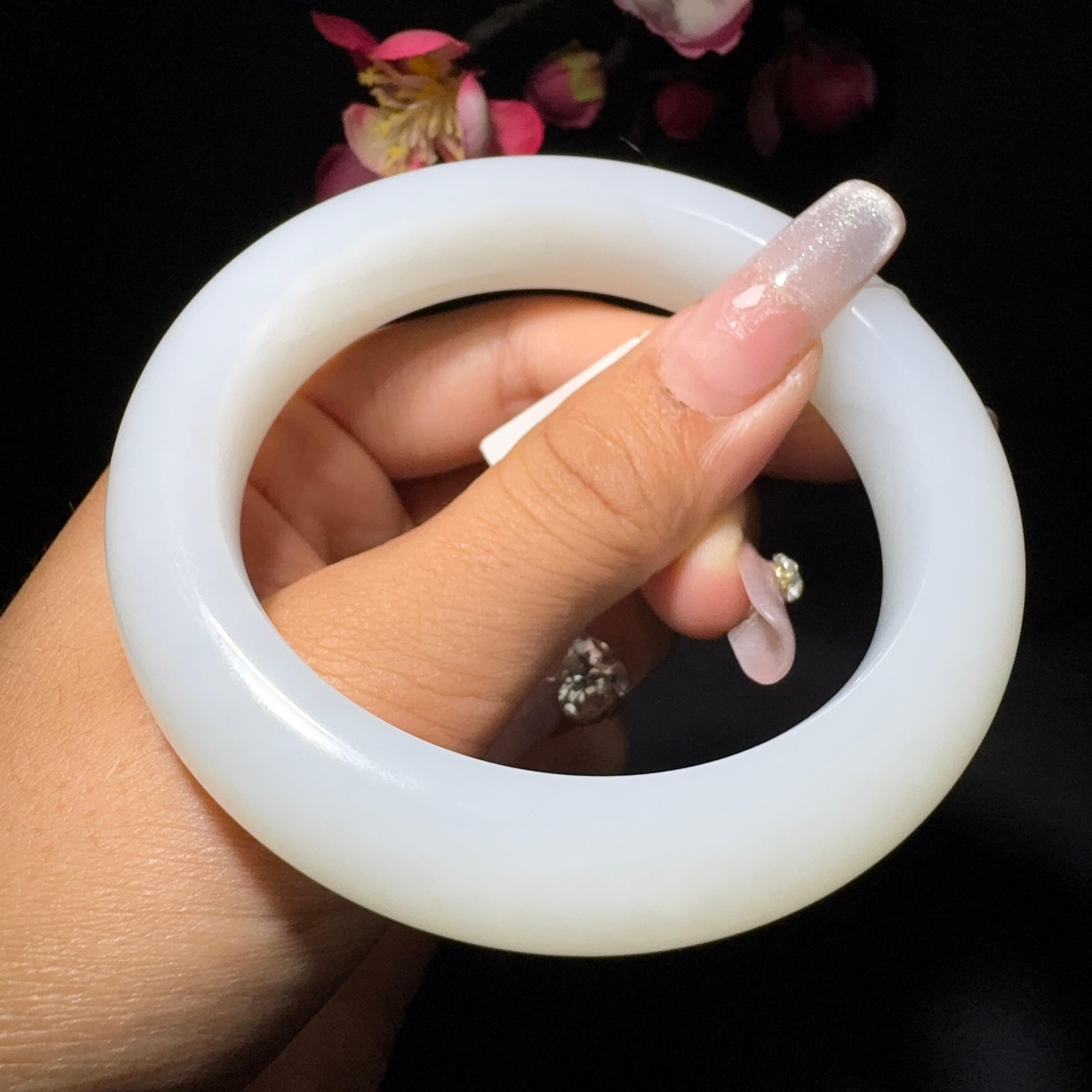 和田玉白玉手镯（79.0g）