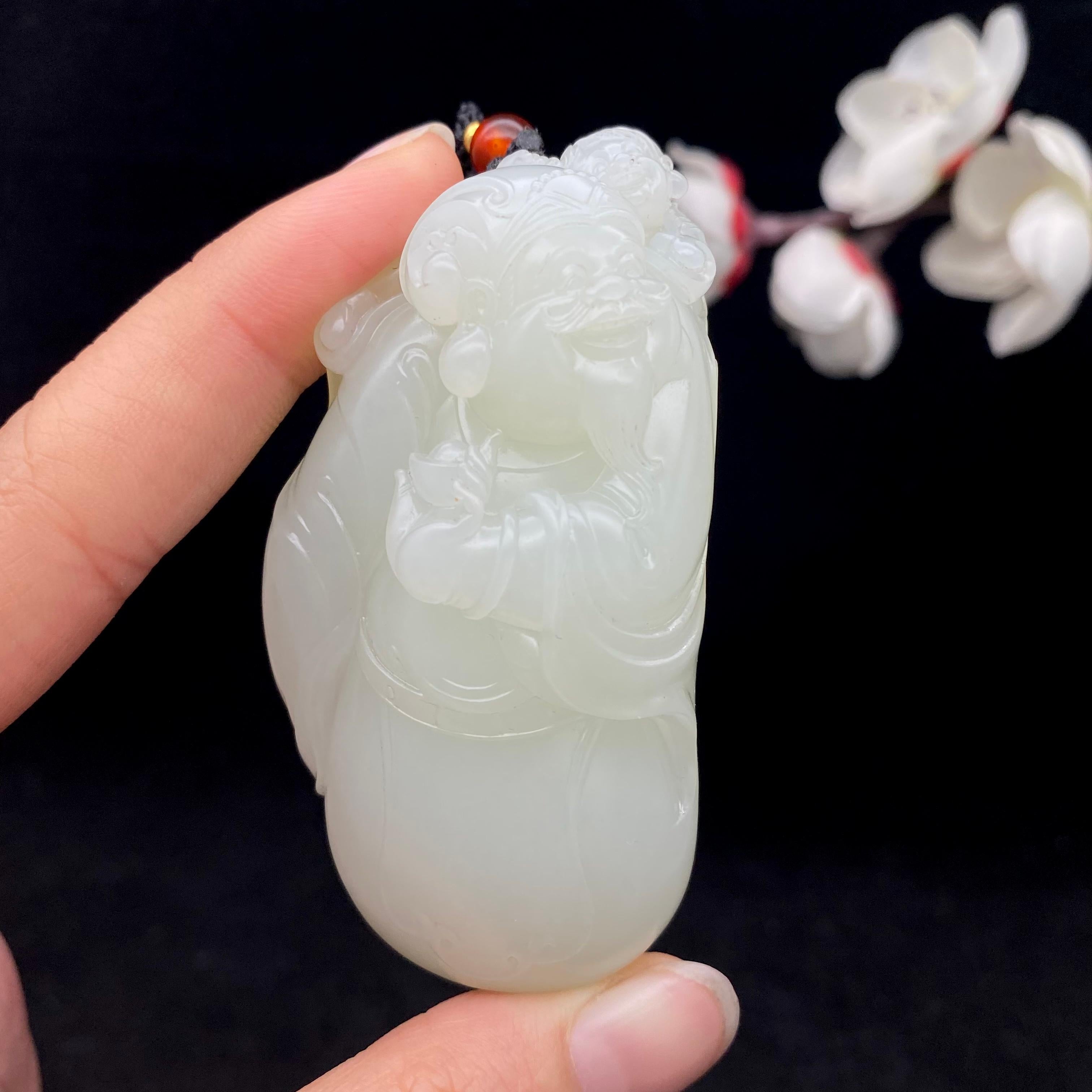 和田玉籽料【财神爷】（89.5g）