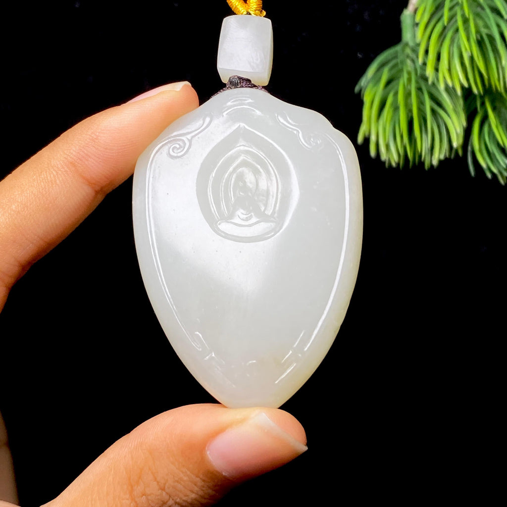 和田玉籽料无事牌（49.2g）