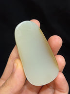 和田玉且末料糖白弥勒笑佛（43.7g）