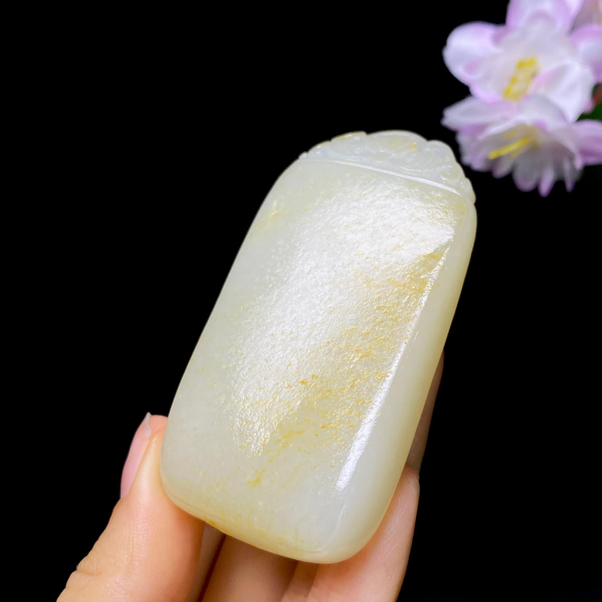 和田玉籽料无事牌（72.5g）