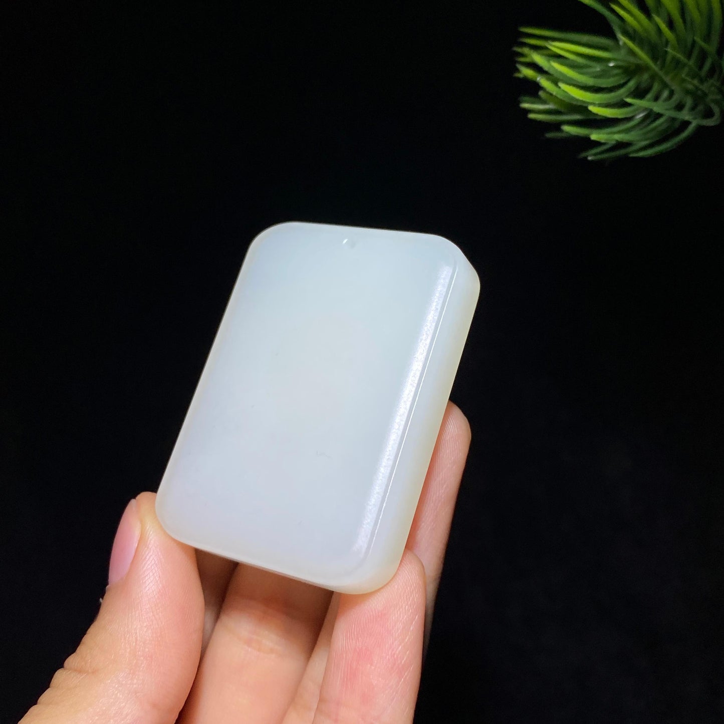 和田玉白玉无事牌（43.4g）