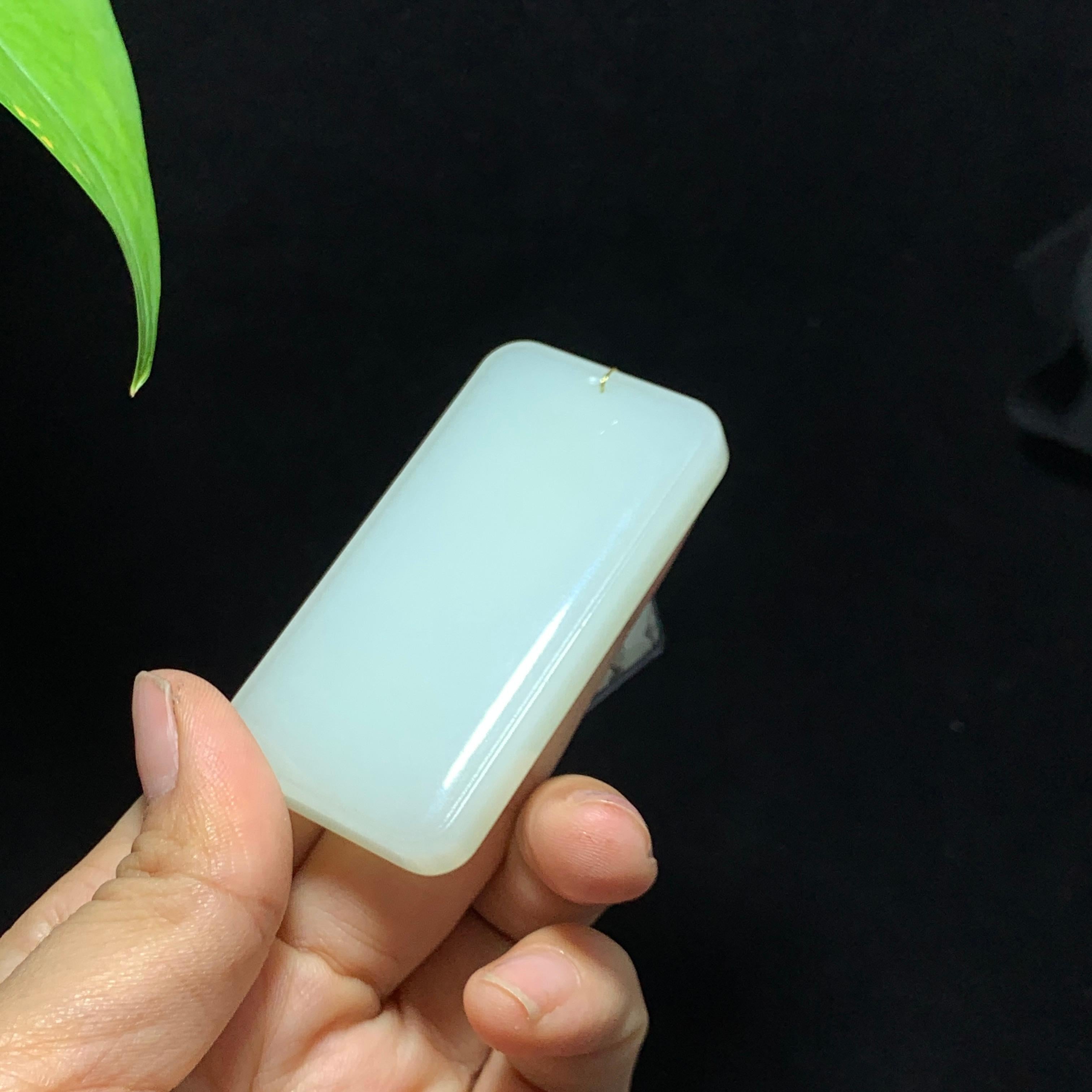 和田山料白玉无事牌挂件（56.0g）