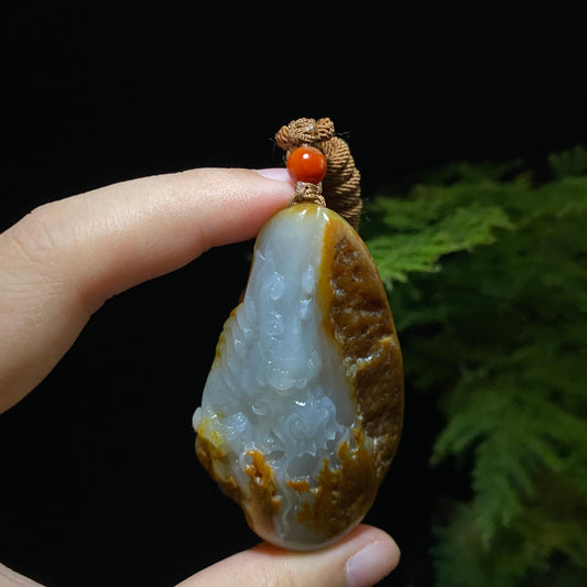 和田玉籽料龙（70.7g）