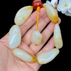 和田玉洒金皮籽料【精品手串】（107.8g）