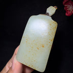 和田玉籽料平安无事牌（61.8g）