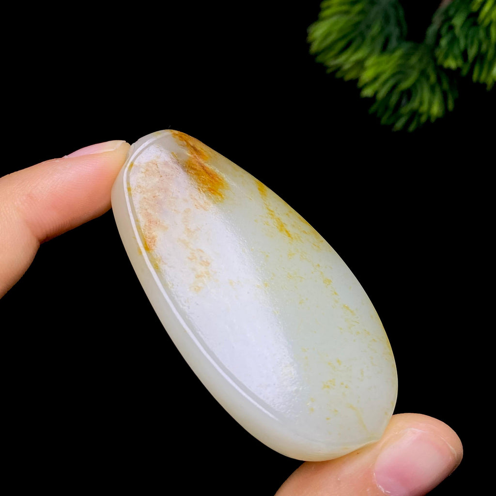 和田玉籽料无事牌（45.8g）